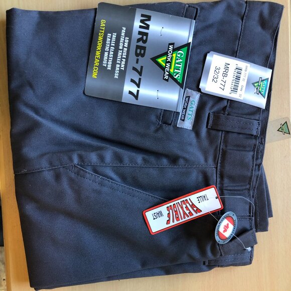 Work Pants with Flexible Waist by GATTS Workwear - Style MRB-777 new with tags - Picture 1 of 3